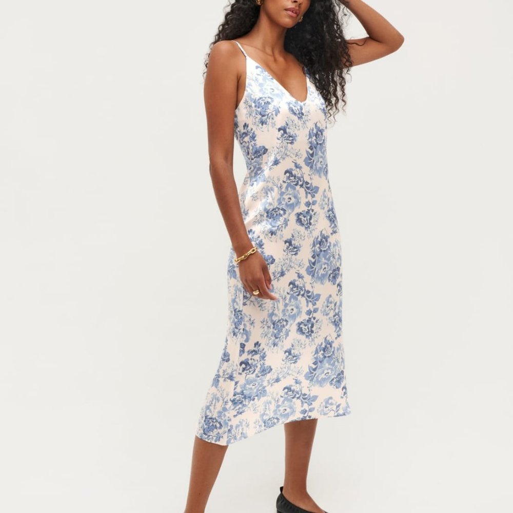 [NWT] Reformation Sofia Silk Dress